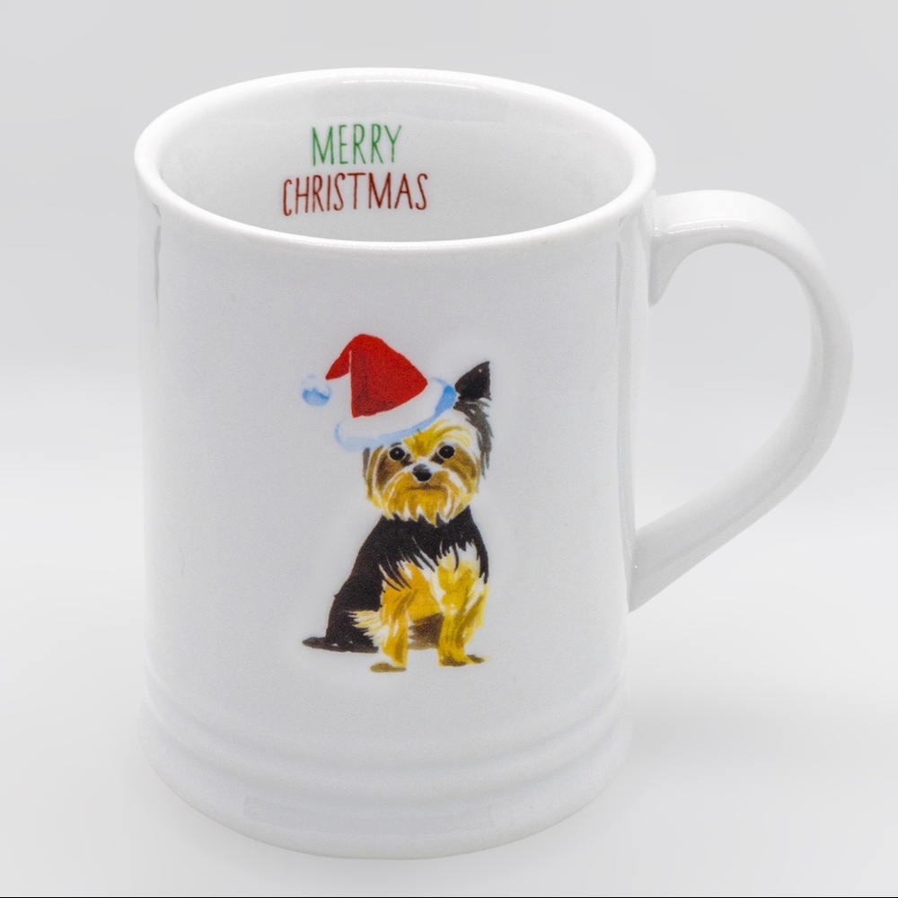 Fringe Studio Mug Merry Christmas Yorkshire Terrier Yorkie Dog Santa Cup